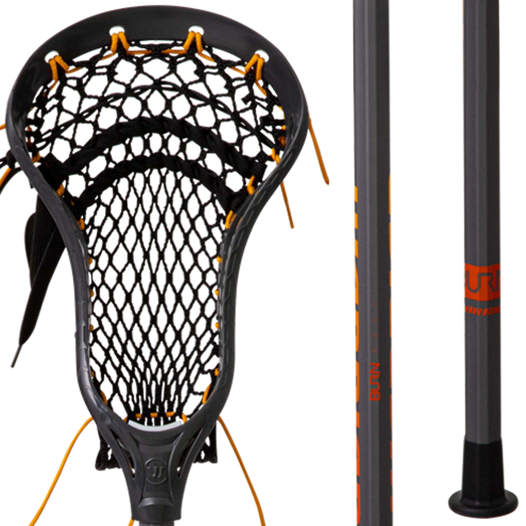 Warrior Burn Carbon Lacrosse Shaft 2022 Edition - 60" Defense Model With Diamond Texture Grip